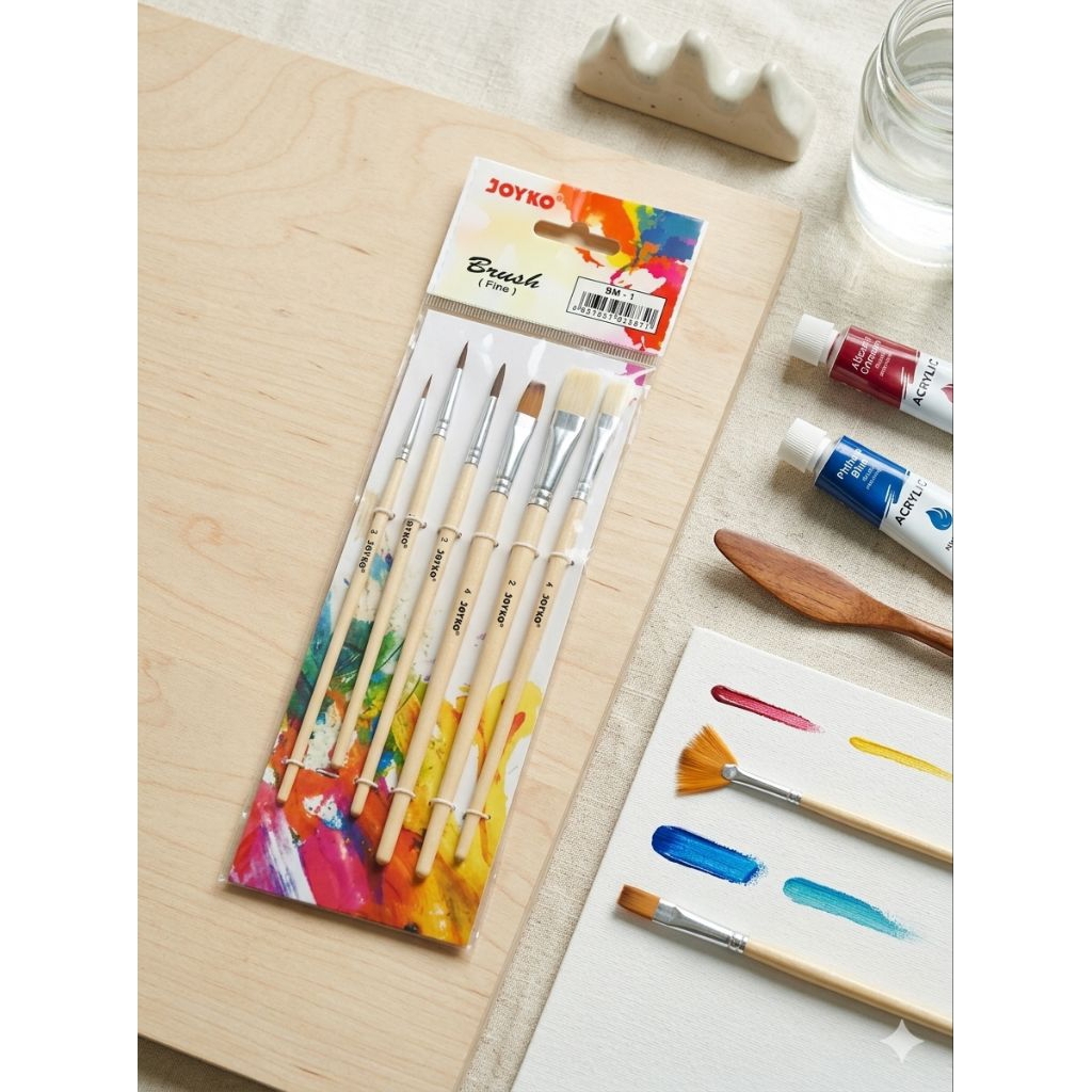 kuas lukis joyko 6 set/ pac