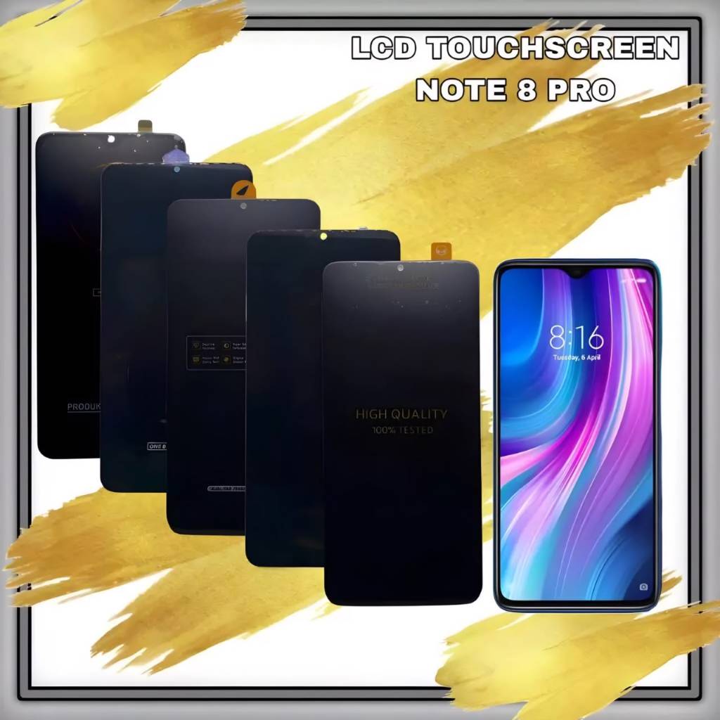 LCD TOUCHSCREEN XM RM NOTE 8 PRO FULLSET ORIGINAL BARU