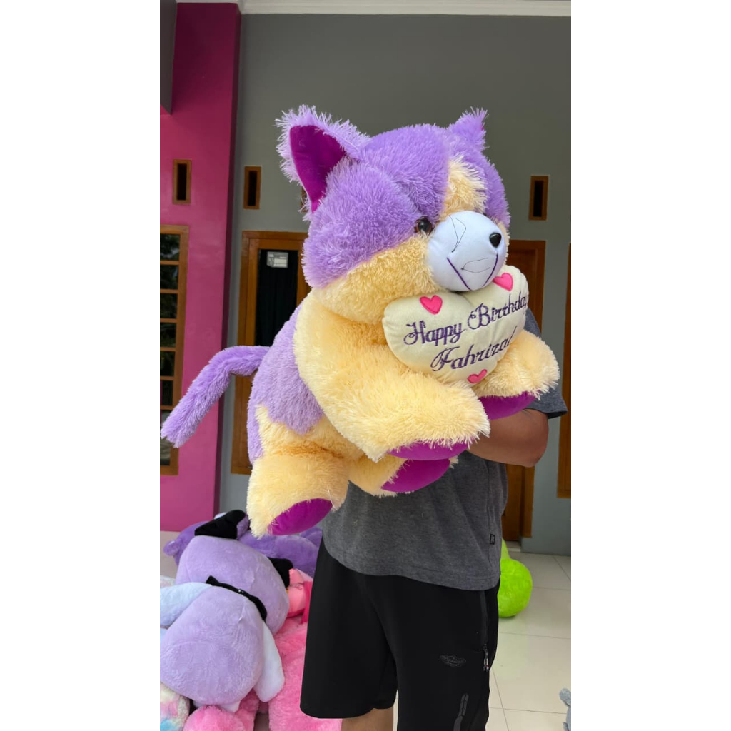 BONEKA_KUCING_JUMBO_BORDIR_NAMA