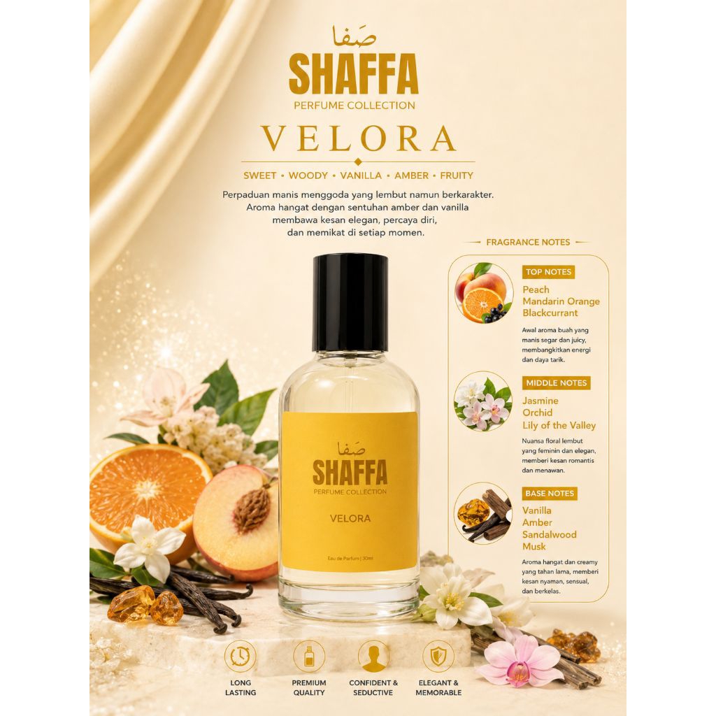 SHAFFA Perfume Collection – VELORA | Eau de Parfum 30ml