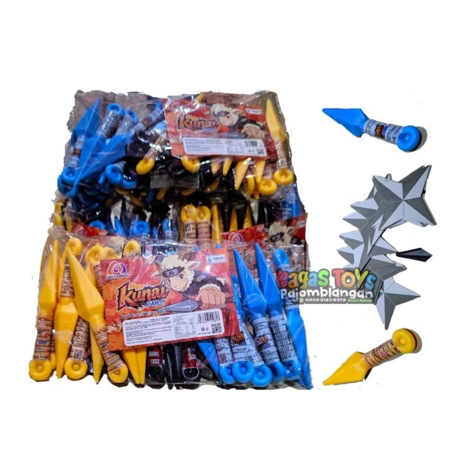 Kunai Candy Suriken Naruto 30pcs