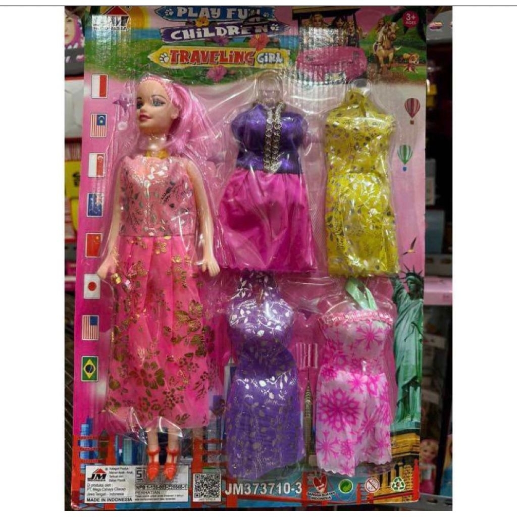 Mainan Anak Boneka Baju 4 Pcs