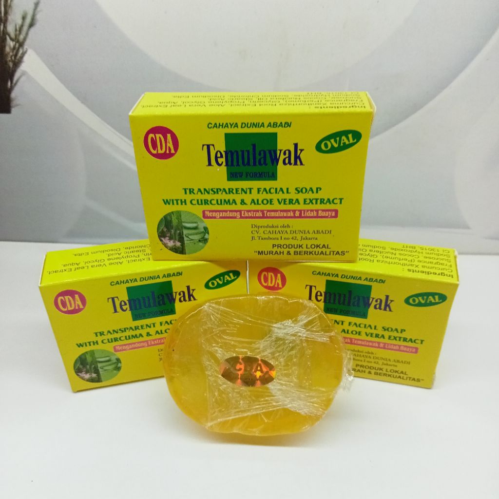 3PCS SABUN TEMULAWAK CDA OVAL