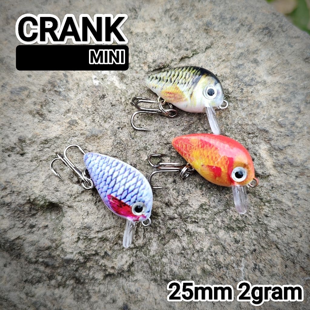 umpan micro casting MINI CRANK 25mm 2gram