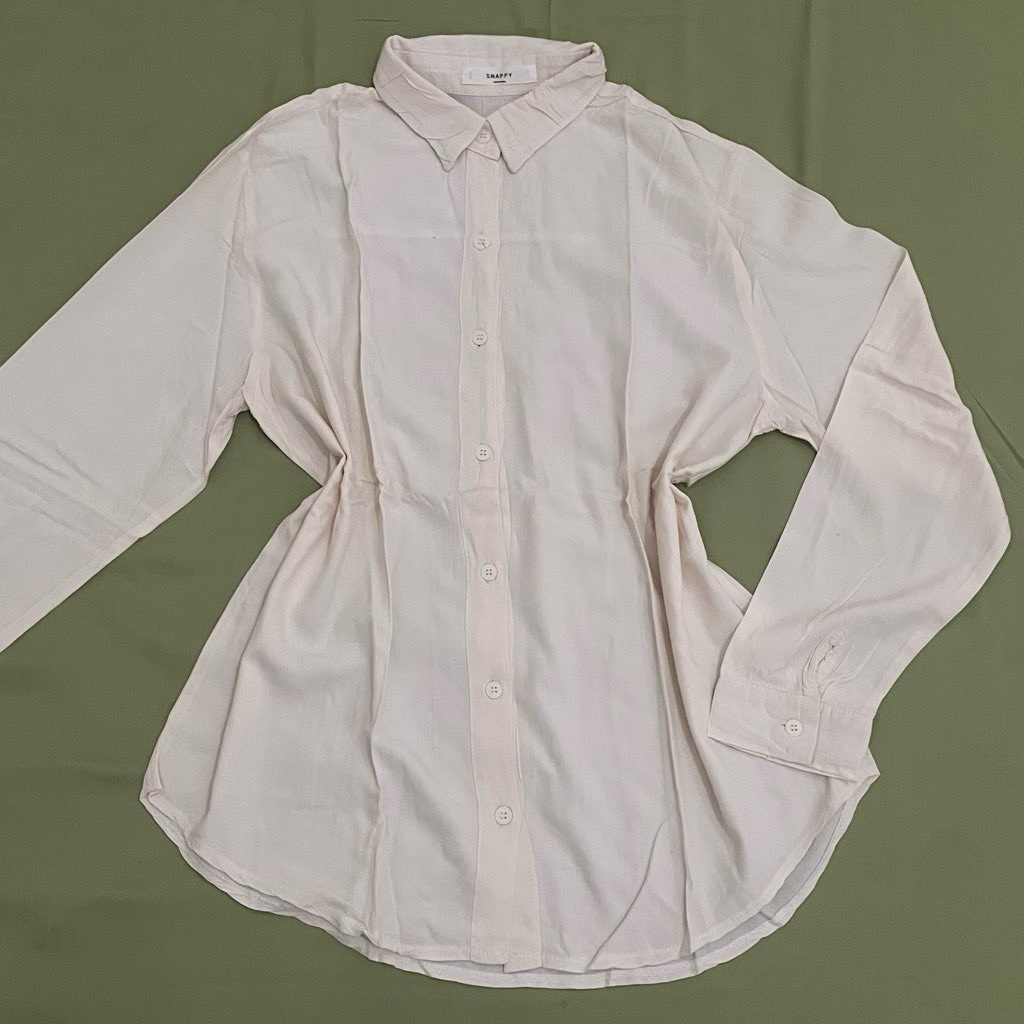 Kemeja Rayon Cream