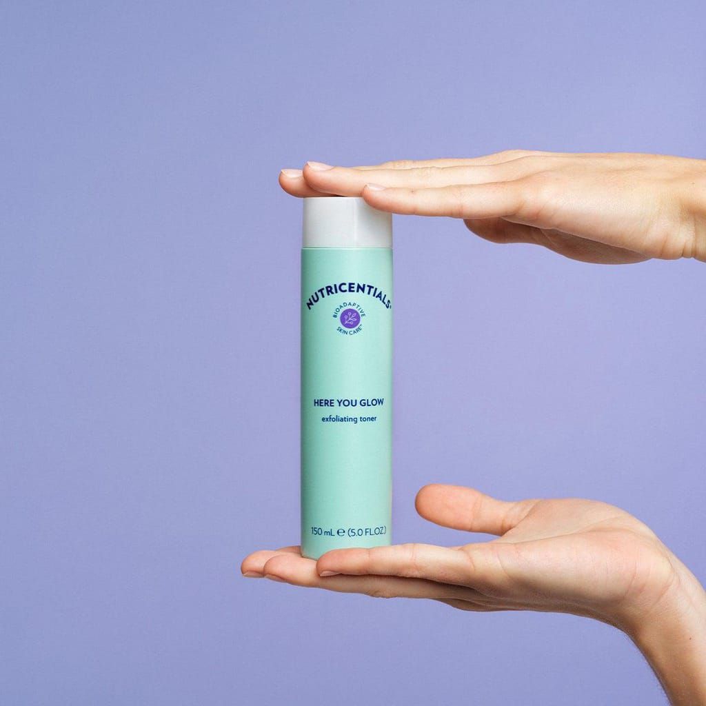 exfoliating toner - here you glow