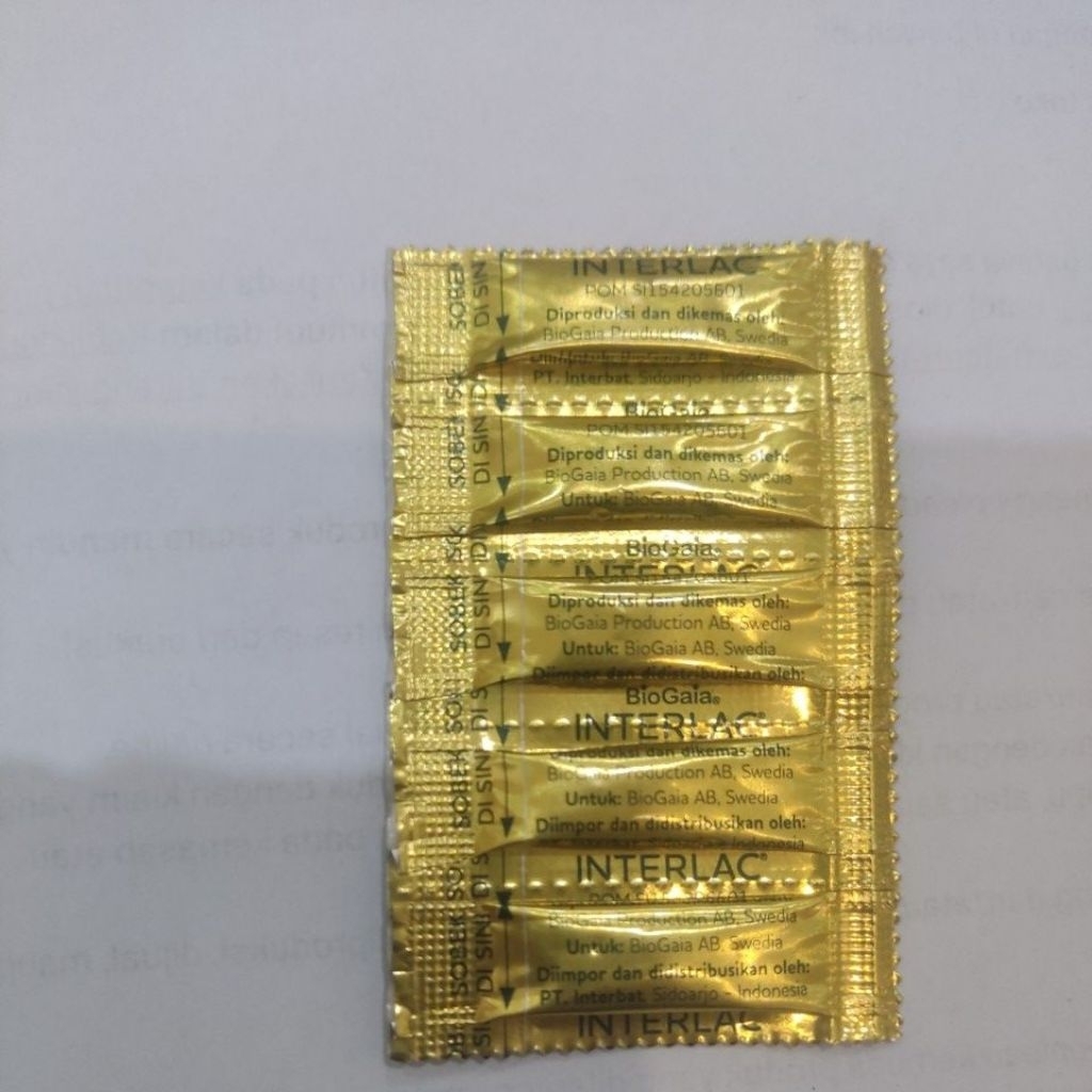interlac gold sachet perstripp 5
