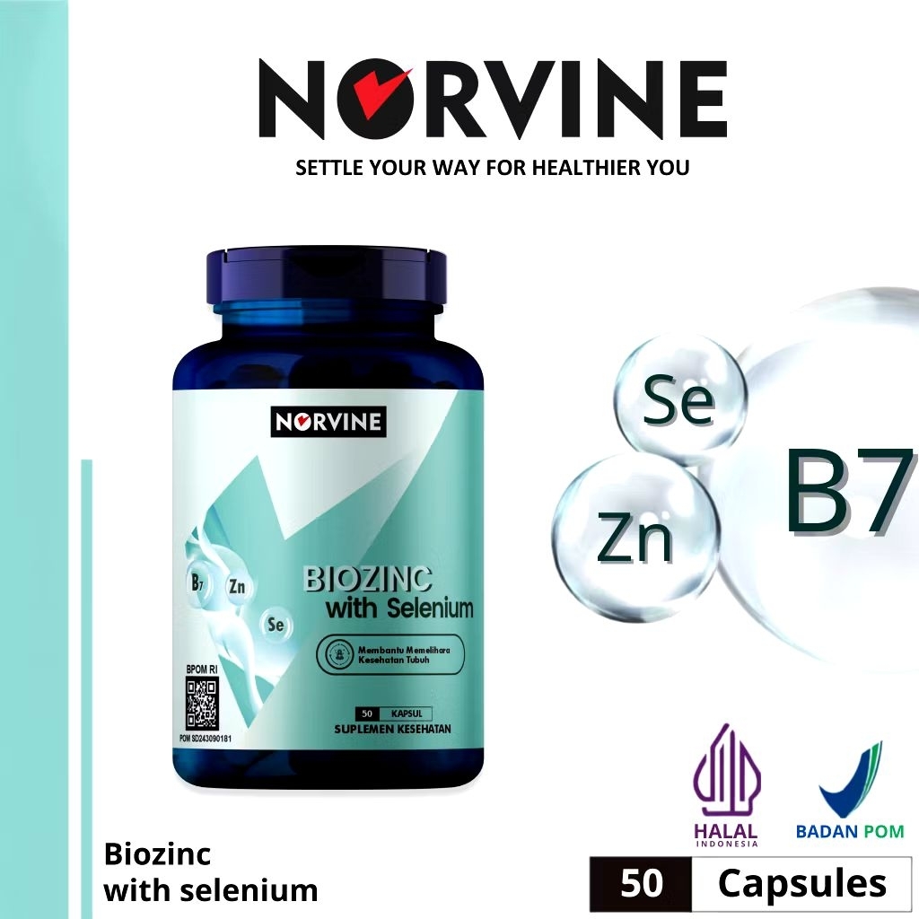 Norvine Biozinc (Biotin Zinc with Selenium) - Halal