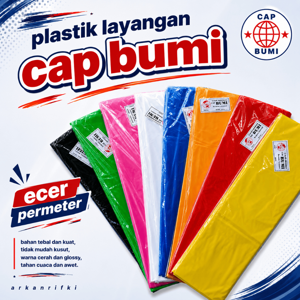 Bisa Cod Plastik Layangan Cap Bumi Eceran ><