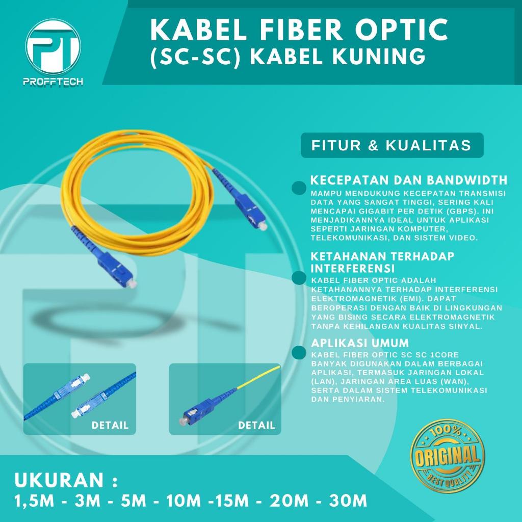 PROFFTECH - Kabel Fiber Optic (SC-SC) 5 Meter