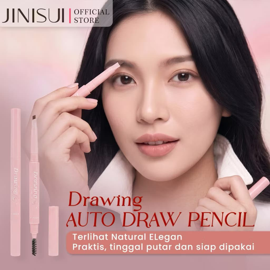 JINISUI BPOM JS - E02 AUTO EYEBROW PENCIL DAN KUAS