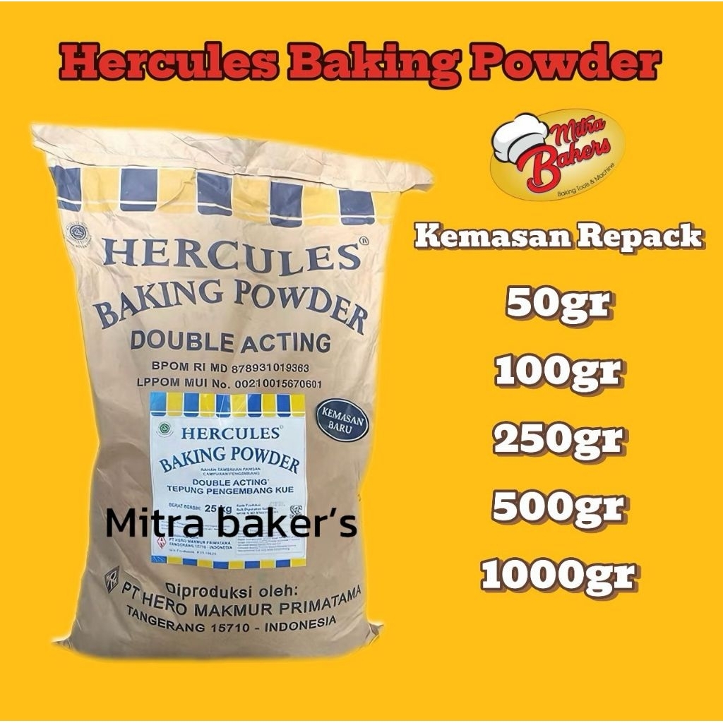 HERCULES BAKING POWDER REPACK 250GR & 500GR