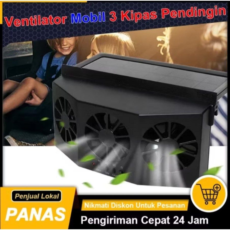 Kruts car solar cooling fan