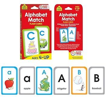 School Zone Alphabet Match Flash Cards 1010/1015