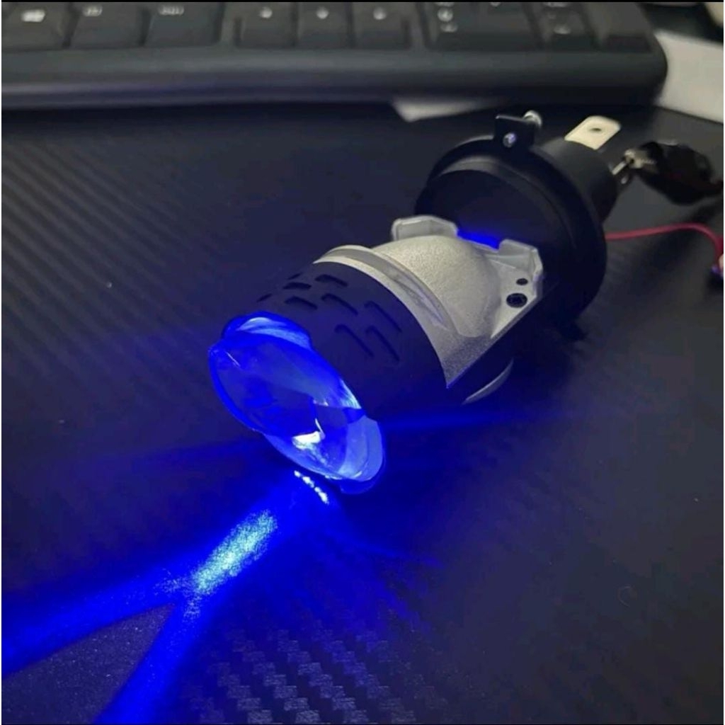 LAMPU H4 MINI BILED BLUE LENS PLUS DEVIL