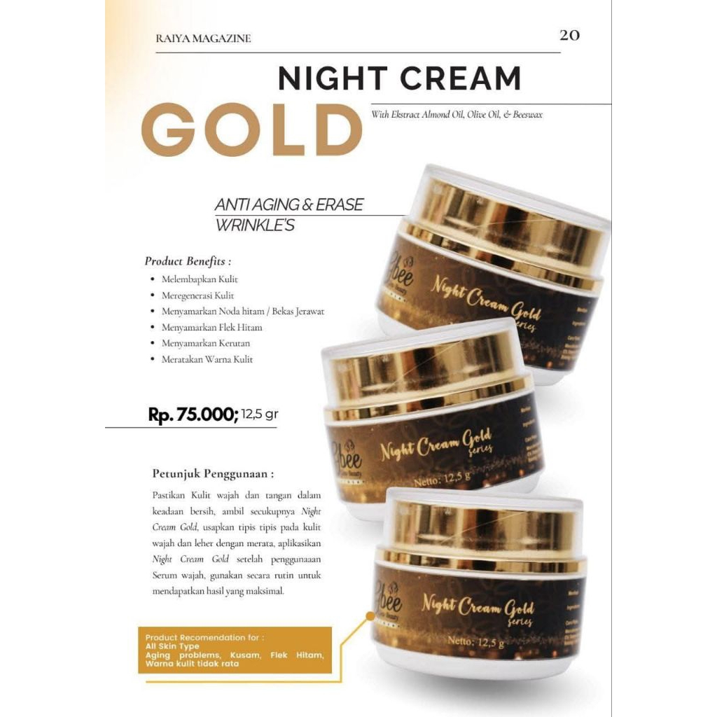 night cream gold