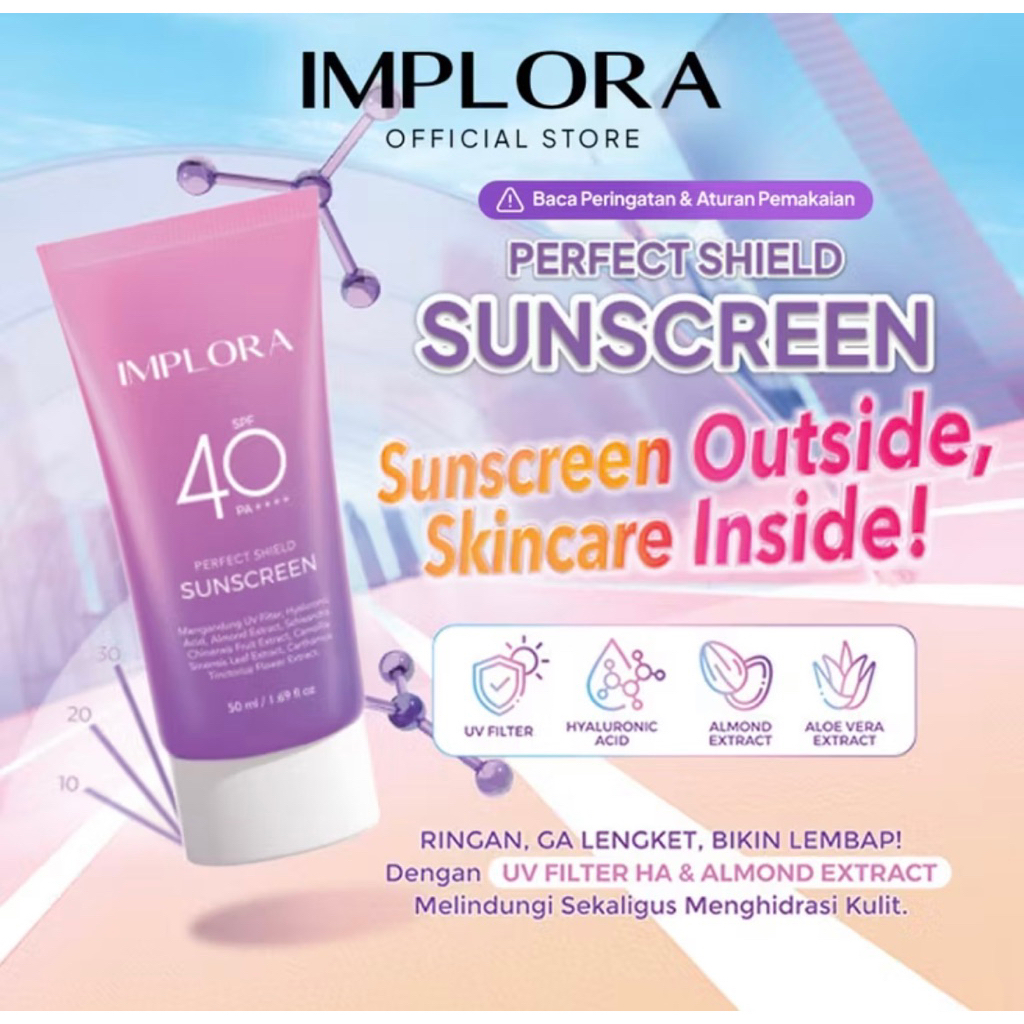 IMPLORA Perfect Shield Sunscreen SPF 40 PA++++