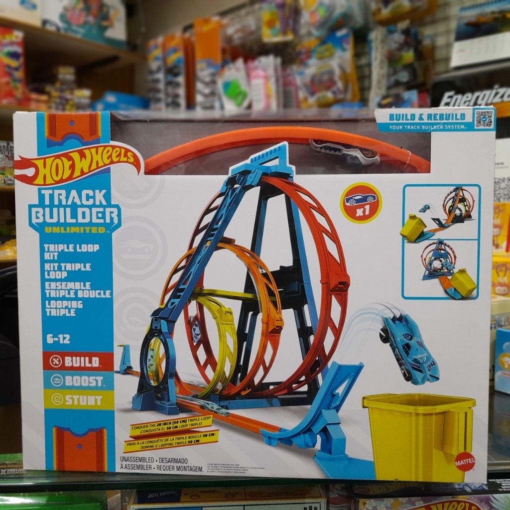 Mainan anak Hotwheels track builder