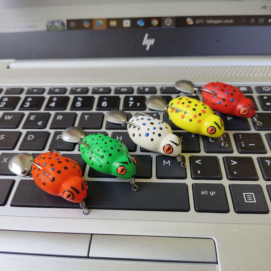 soft frog 3,8 cm berat 5 gram hook 1/0