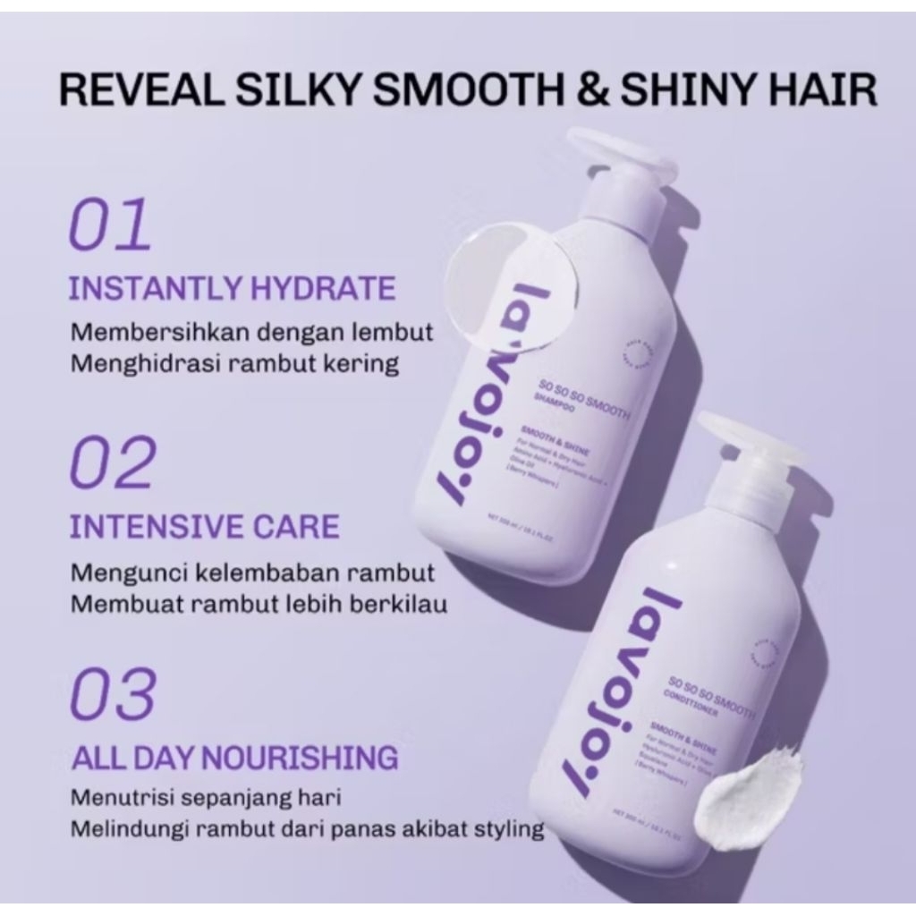 lavojoy shampoo smooth acid/conditioner300ml