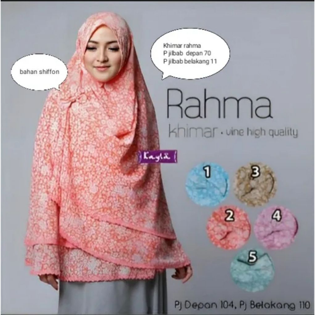 Khimar Rahma Pink