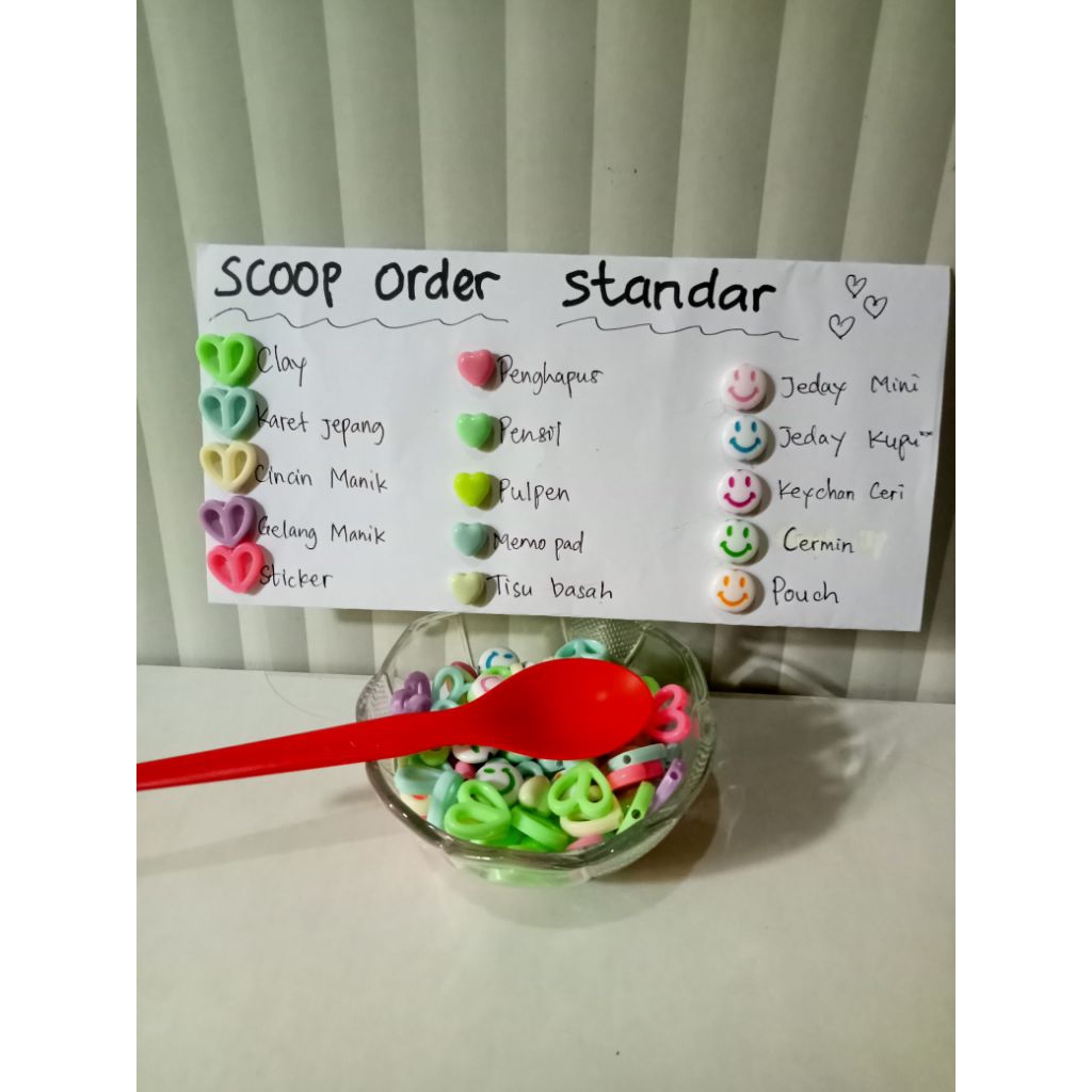 scoop manik order standar