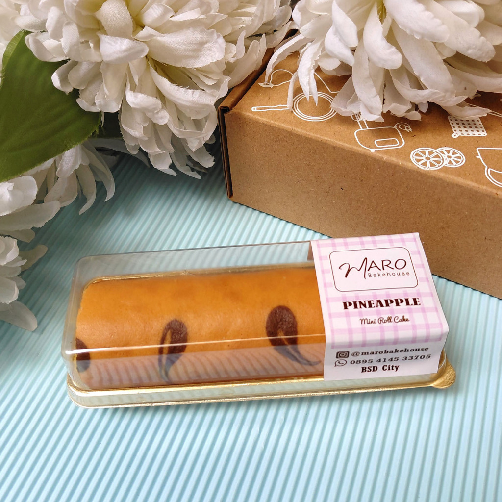 Pineapple Mini Roll Cake / Bolu Gulung Mini