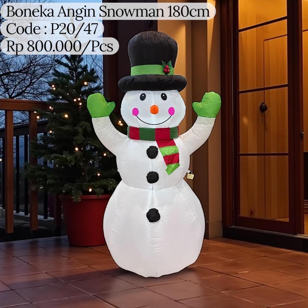 Boneka Angin Snowman 180cm