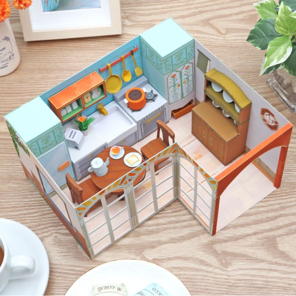 DIY Model Kertas Miniatur Dapur