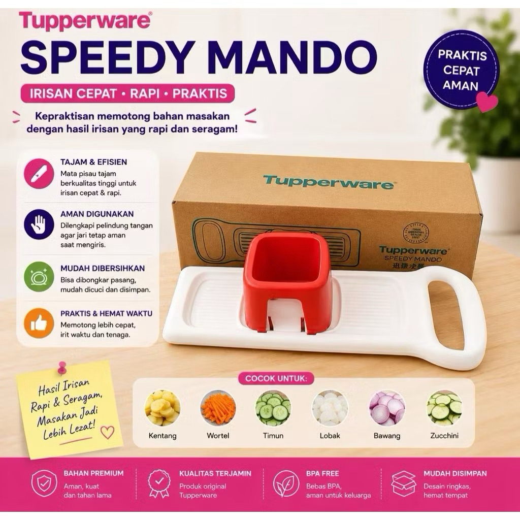 Speede mando tupperware original