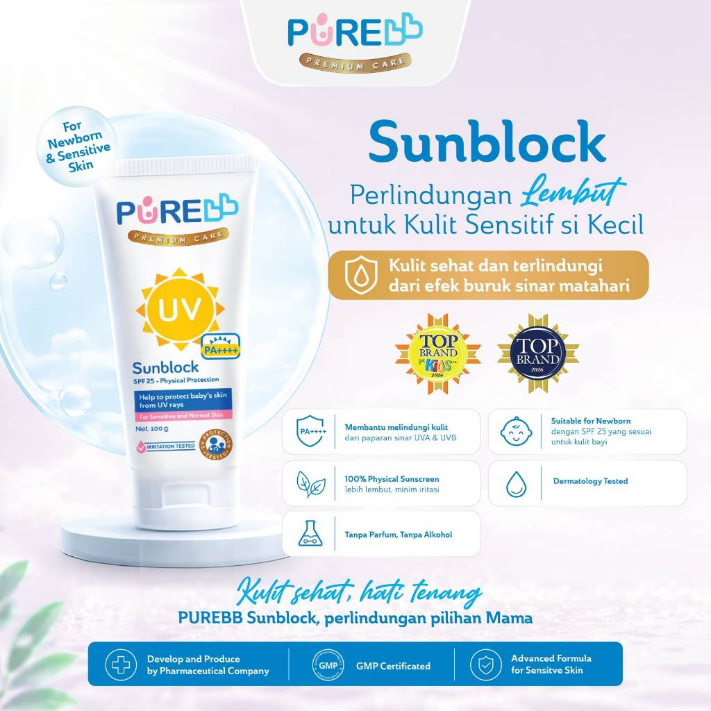 Purebb sunblock spf 25 50gr/100gr