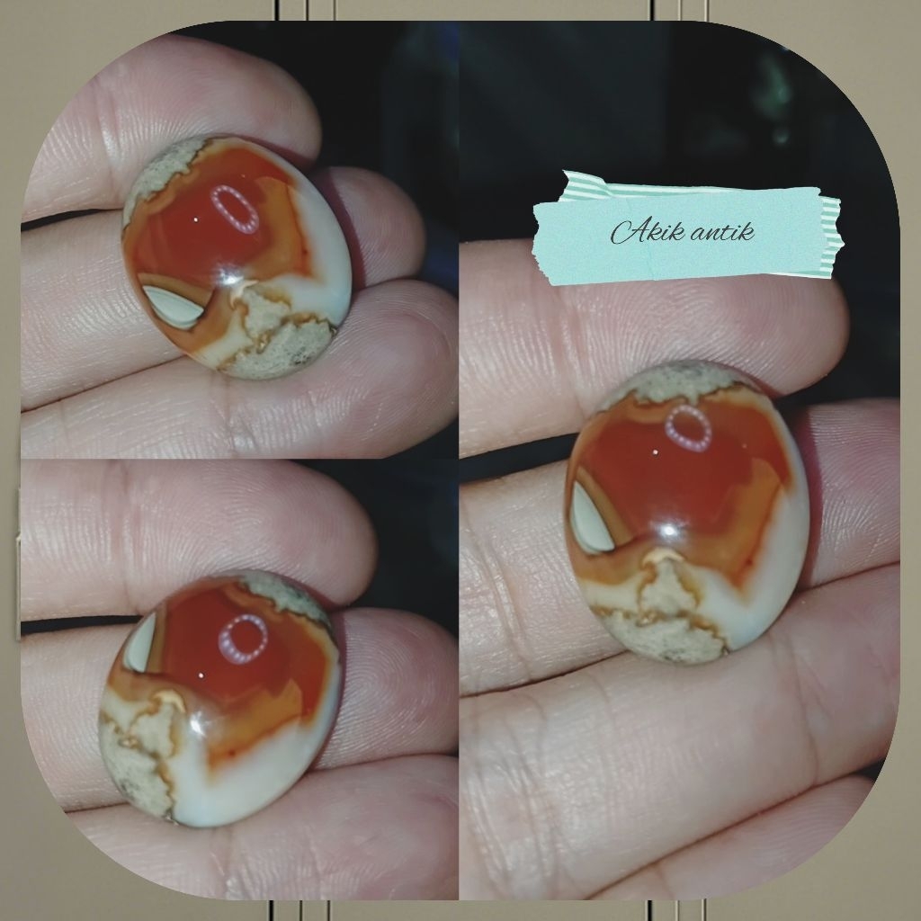 Batu Akik Multicolour Agate Natural