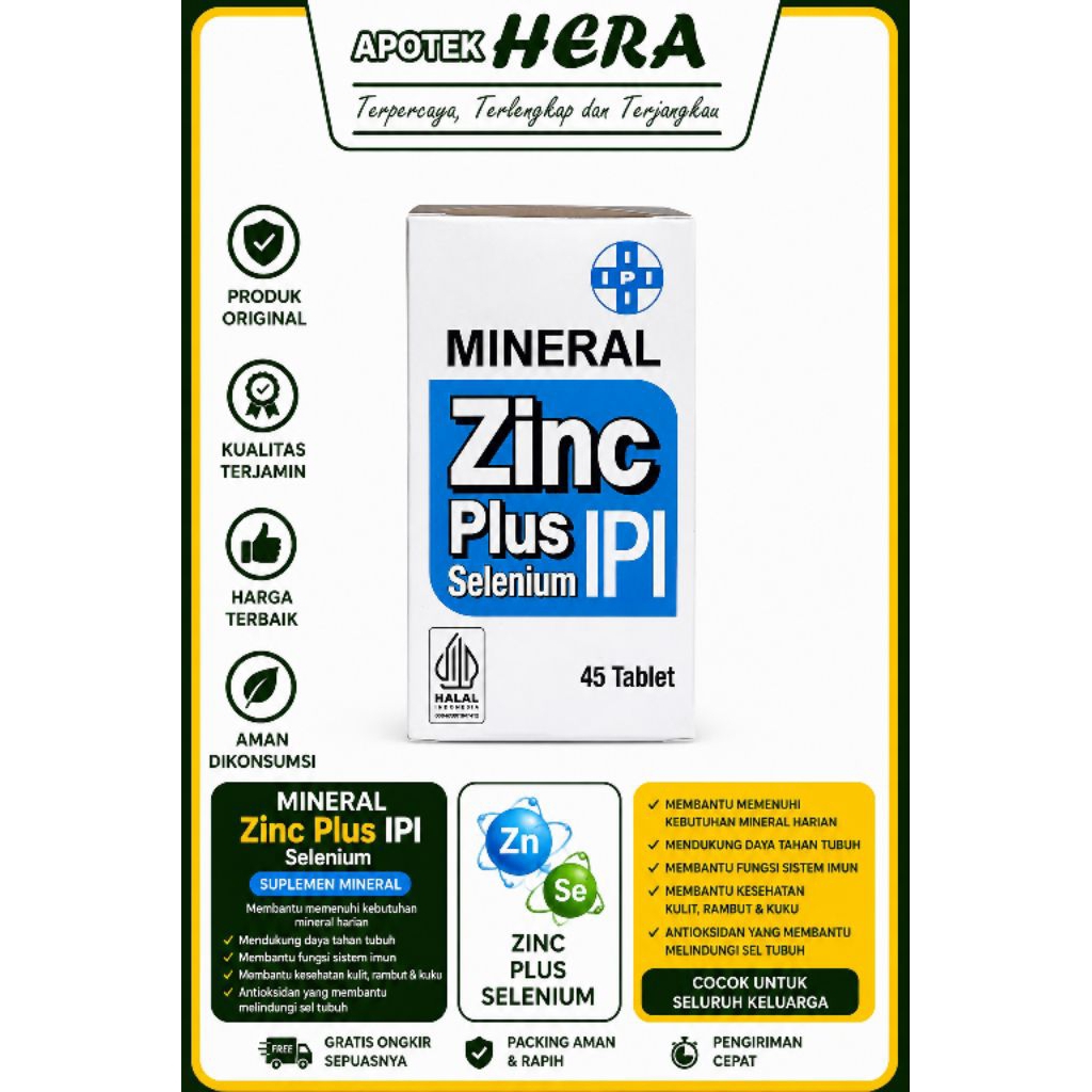 MINERAL ZINC PLUS SELENIUM IPI