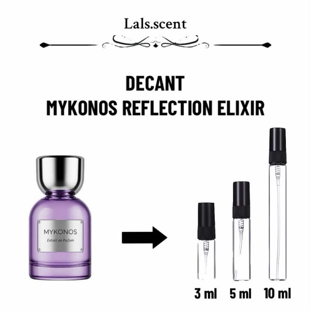 Decant Tester Mykonos Reflection Elixir  3ml 5ml dan 10ml Original 100%