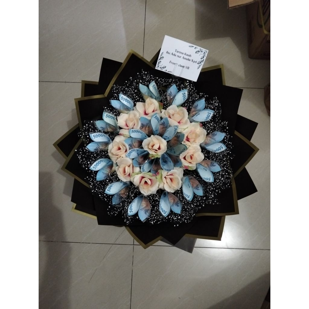 Buket Uang mainan 20 lembar