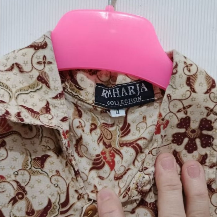 kemeja anak pendek batik