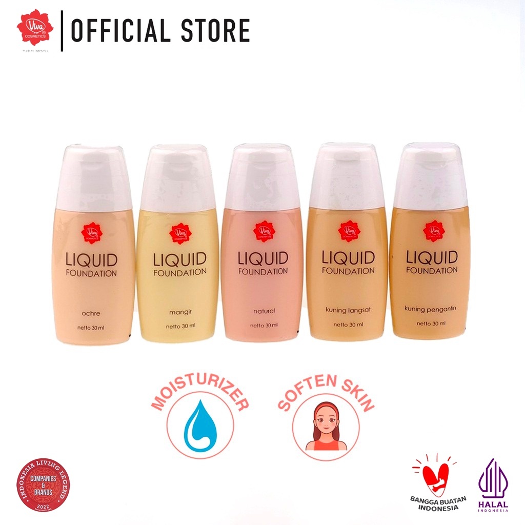 Viva Liquid Foundation 30ml original BPOM