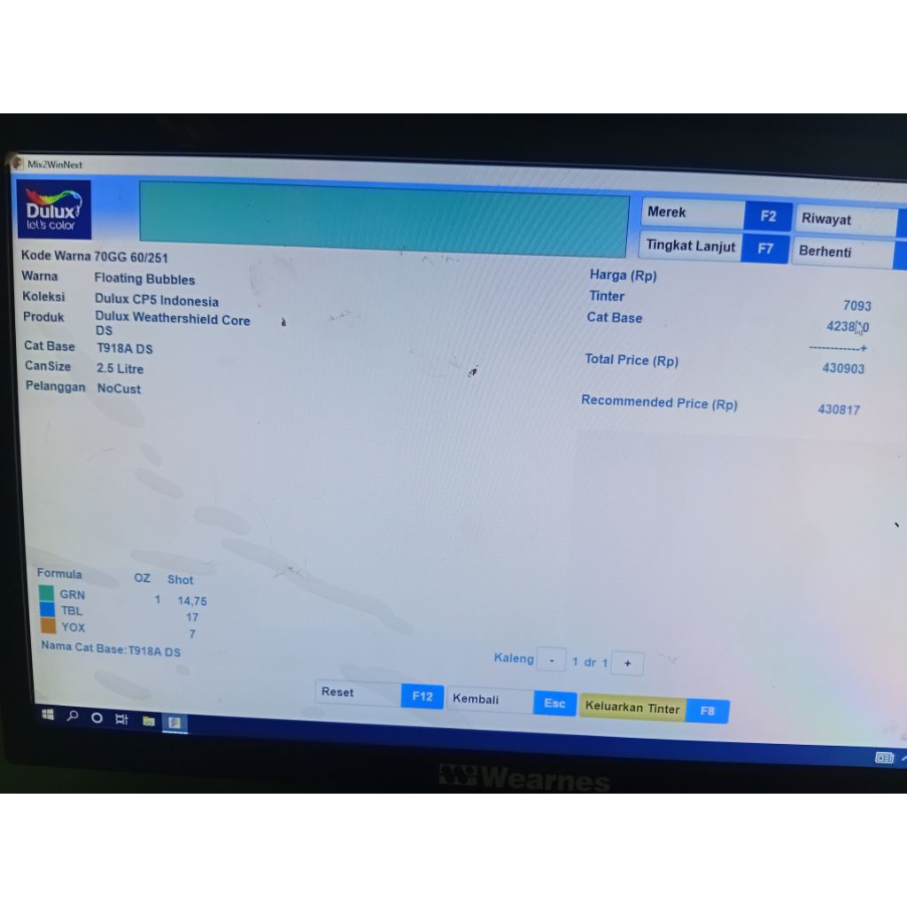 Dulux weathersield 2.5 liter Floating Bubbles