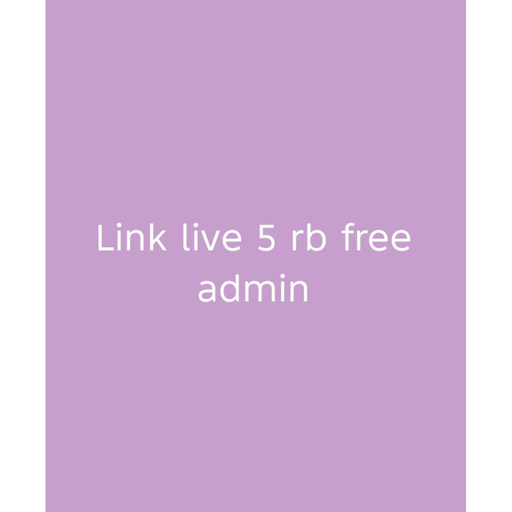 link live co 5 rb free admin