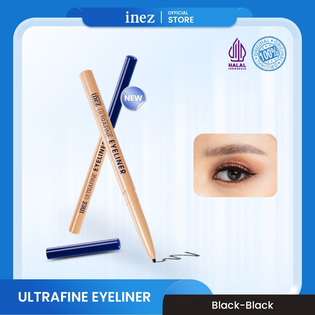 INEZ ULTRAFINE EYLINER BLACK-BLACK
