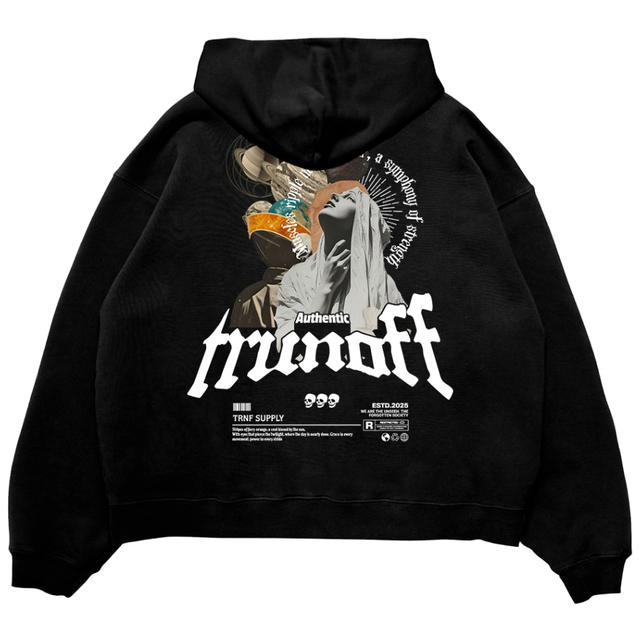 Trunoff Sweater Hoodie Boxy Oversize Basic The Unseen