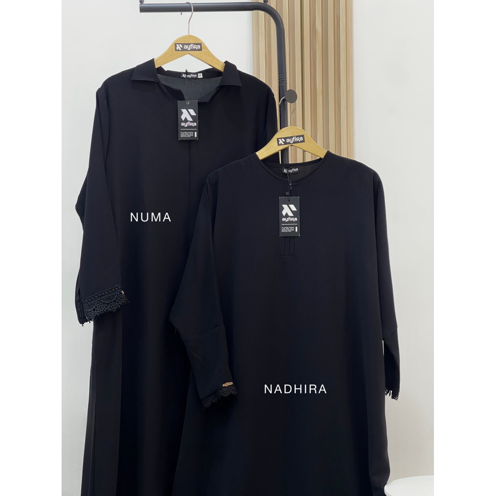 ABAYA Nabeen UV Protection Renda Simple Gamis Abaya Basic