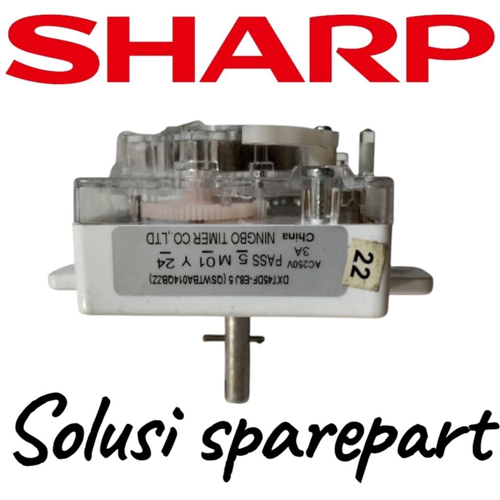 Timer Wash/pencuci Mesin cuci 2 Tabung Original Sharp DXT45DF-E8J5
