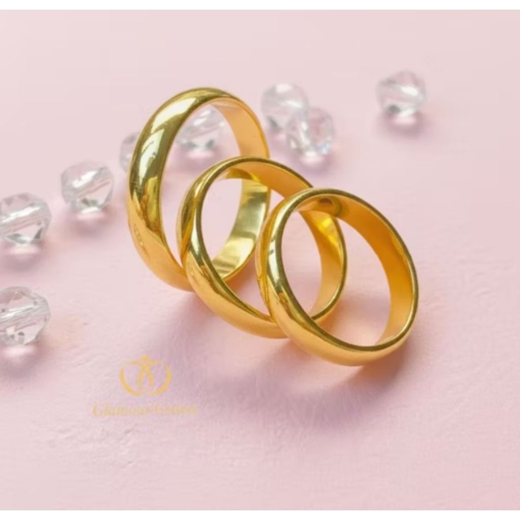 Cincin gold Polos model terbaru titanium