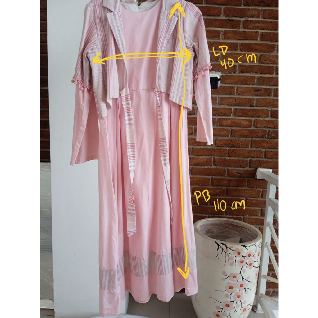 Gamis Anak Outer Garis Preloved