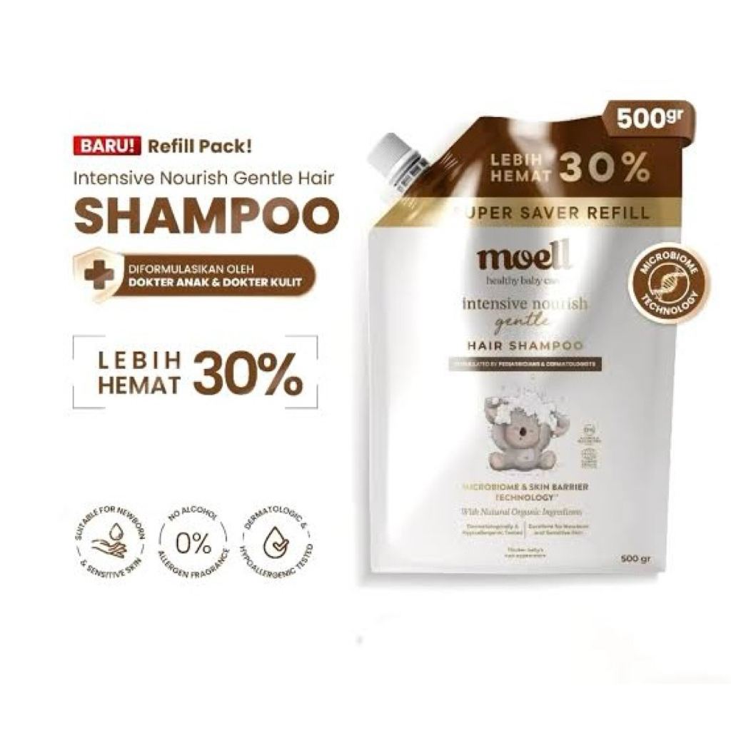 moell shampoo refill 500gr NEW