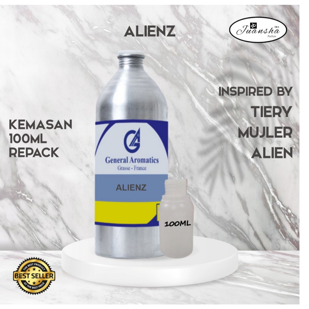 BIBIT PARFUM MURNI ALIENZ  GENERAL AROMATIC  100ML REPACK