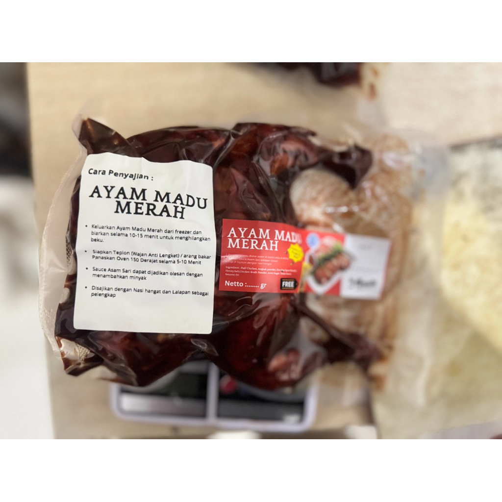 Ayam madu merah 1 ekor - 800 gr