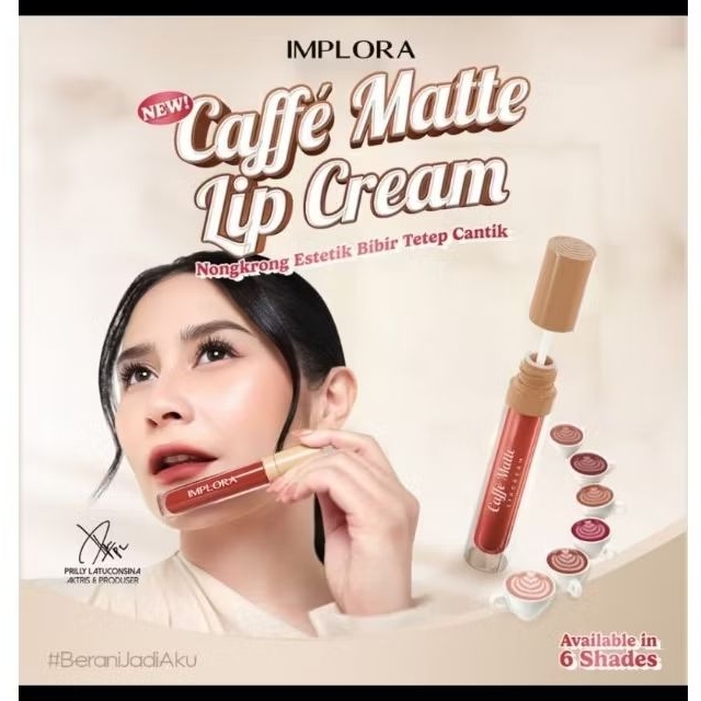 { NARUBI } IMPLORA caffe matte lip cream | blurmatte dan ringan | transferproof