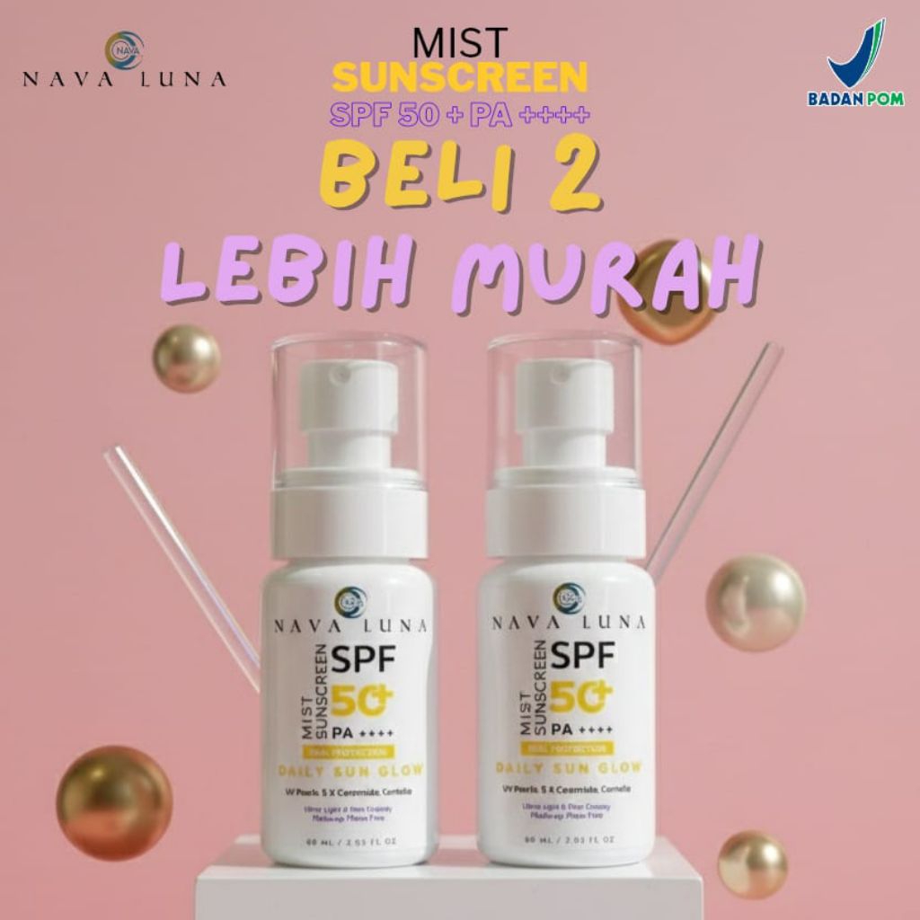 Paket combo nava luna saunscreen